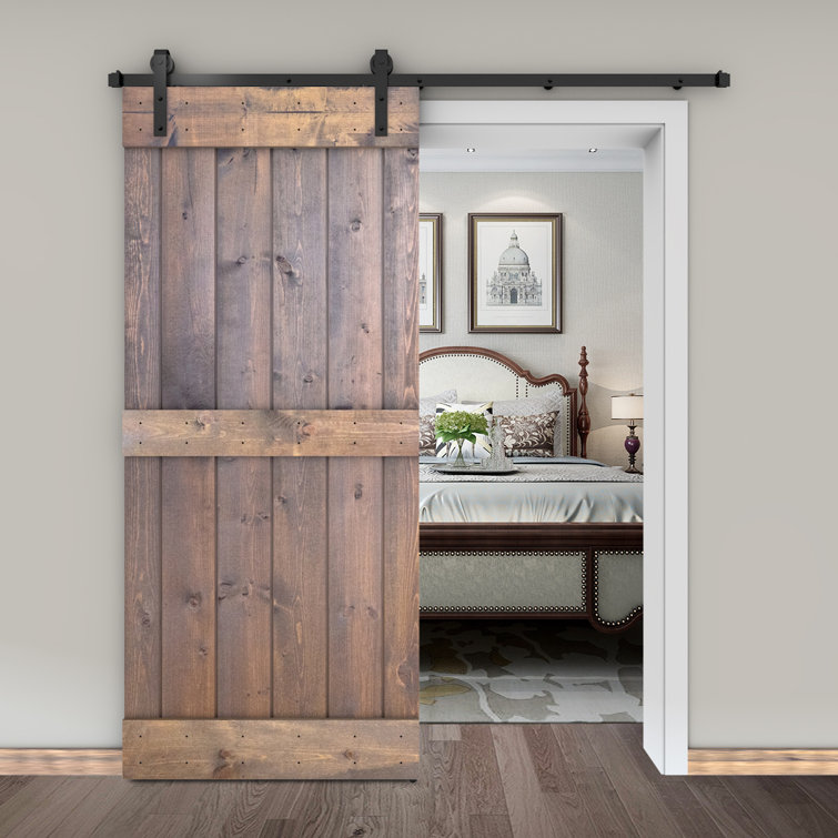 Barn door store with cat door